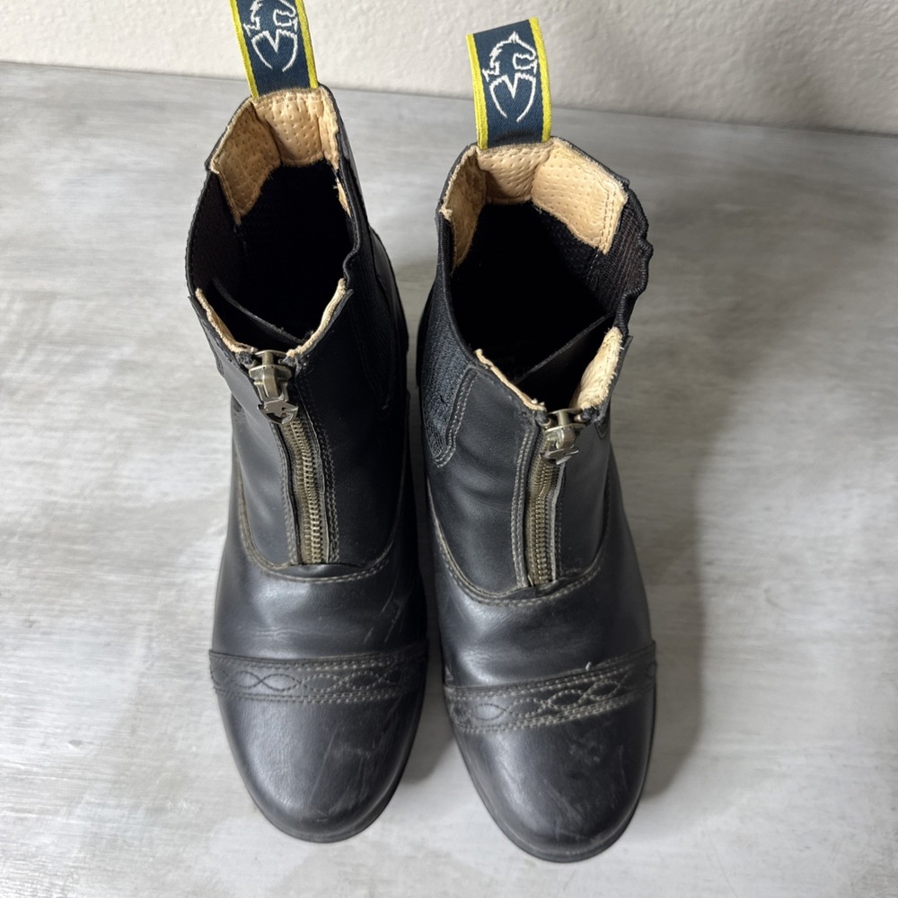 Moretta Action Flex Black Leather Women's Equestrian Riding Boot Size 4 Clio - Picture 8 of 10